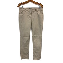 Bogari Pants Womens 8 Beige Stitched Back Pockets Designed in Italy - £13.90 GBP