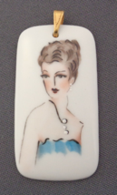 Hand Painted Fine China Pendant Signed by Renowned Artist Kantowski Pret... - £27.90 GBP