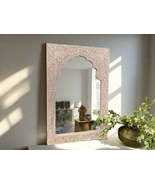 Mother of Pearl inlay traditional style floral wall Mirror Frame - $4,670.49 MXN