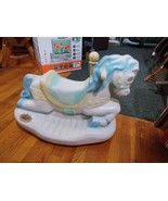 Vintage Child Toy Flexible Flyer Blow Mold Rocking Horse Ride On Toy Car... - $88.24 CAD