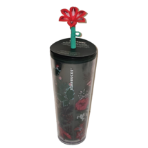 Starbucks Silicone Winter 2022 Poinsettia Venti tumbler 24oz Flower Topp... - €19,69 EUR