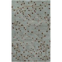 Livabliss Rug 5 x 8 ft. Transitional Rectangle Pigeon Gray Hand Tufted A... - $639.75