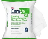 CeraVe Hydrating Facial Cleansing Makeup Remover Wipes| Plant Based Face - £7.54 GBP