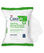 CeraVe Hydrating Facial Cleansing Makeup Remover Wipes| Plant Based Face - $9.87