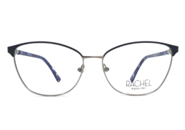 Rachel Roy Eyeglasses Frames STRONG NAVY Blue Silver Cat Eye Full Rim 54-15-140 - £49.74 GBP