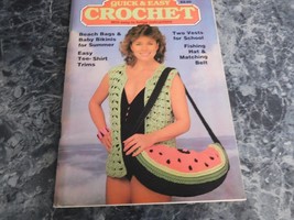 Quick &amp; Easy Crochet Magazine Summer 1986 - $28.30 MXN