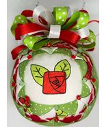 Handmade Rose Flower Quilted Keepsake Ornament for Mother's Day or Spring - $23.00