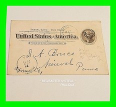 U.S. Scott UX12 Jan. 21 1897 ~ Used 1 Cent Postal Card ~ Unique - £15.63 GBP
