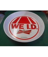 Great Collectible &quot;Rare&quot; BEER TRAY Plastic BUDWEISER &quot;WE I.D.&quot; - £13.65 GBP