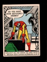 1966 DONRUSS MARVEL SUPER HEROES #14 DO YOU HAVE IRON DEFICIENCY GOOD+ *... - $12.99