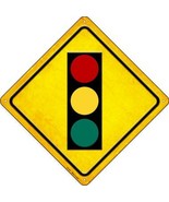 Traffic Signal Ahead Novelty Metal Crossing Sign - £21.54 GBP