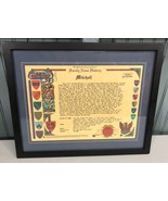 Mitchell Family Name History Tree Shield Lineage Irish Framed 11x14&quot; HRC... - $29.95