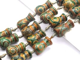 1pc/10pcs Etched Tibetan agate Vase Shape Beads, Dzi Agate Beads, Chunky - £2.38 GBP+