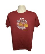 2014 NYRR New York Road Runners Bronx 10 Mile Run Mens Small Burgundy Je... - $371.19 MXN