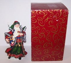 RARE SAN FRANCISCO MUSIC BOX COMPANY 9 1/4&quot; KRIS KRINGLE SANTA O CHRISTM... - £85.62 GBP