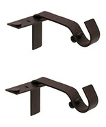 Kenney Fast Fit 5/8&quot; No Measure Curtain Rod Brackets, Oil Rubbed Bronze - $28.06 CAD