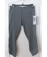 Active Life Mesh Tulip Capri Length Leggings SAGE Women&#39;s M-L NWT MSRP$79 - $25.43