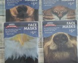 Four (4) Unibody ~ Soft Stretch ~ Face Masks ~ One Size ~ Animal Masks ~... - $14.96