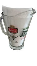Vintage Schmidt Beer Glass Pitcher Walleye Bass Buck Wildlife FREE SHIPPING - £26.23 GBP