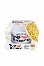 Top Ramen Bowl Set Bowl, Soup Spoon, &amp; Chopsticks 3 Piece Gift Bundle Br... - $6.92