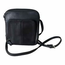 St John&#39;s Bay Black Genuine Leather Small Crossbody Bag - £30.93 GBP