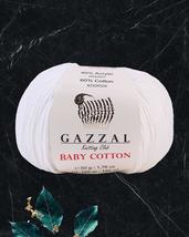 4 Ball (Skein) Gazzal Baby Cotton, 60% Cotton Each 1.76 Oz (50g) / 150 Yrds (165 - £12.16 GBP