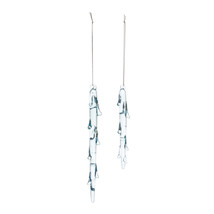 Icicle Ornament (Set of 2) 5&quot;H, 7&quot;H Glass - $95.81