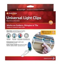 SIMPLE LIVING SOLUTIONS: PROFESSIONAL: UNIVERSAL LIGHT CLIPS: 100 COUNT:... - $14.24