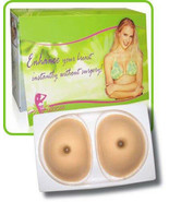 Fullness Women&#39;s Silicone Breast Enhancer Push Up Pads With Brown Nipple... - $39.44 CAD