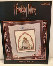 P Buckley Moss Sister Love Cross Stitch Chart #131 June Grigg Designs Retired - £8.72 GBP
