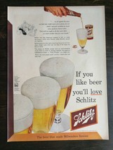 Vintage 1952 Schlitz Malt Liquor Beer Full Page Original Ad 721b - £5.20 GBP