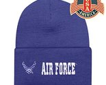 Embroidered Royal Blue White Air Force Wings Logo USAF Officially Milita... - $19.50