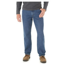 Wrangler Rustler Big Men&#39;s Relaxed Fit Blue Jeans - Size 50 x 30 - £15.97 GBP