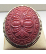 Vintage Signed PTI NEPAL 925 Sterling Silver Ring Size 8.5 - $206.03 CAD
