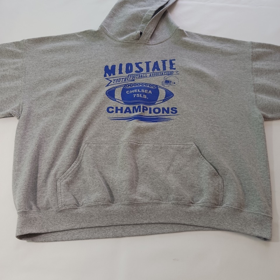 Gildan Heavy Blend MIOSTATE CHAMPIONS Men's Gray Cotton Hoodie Sweatshirt Sz 2XL Item image 12