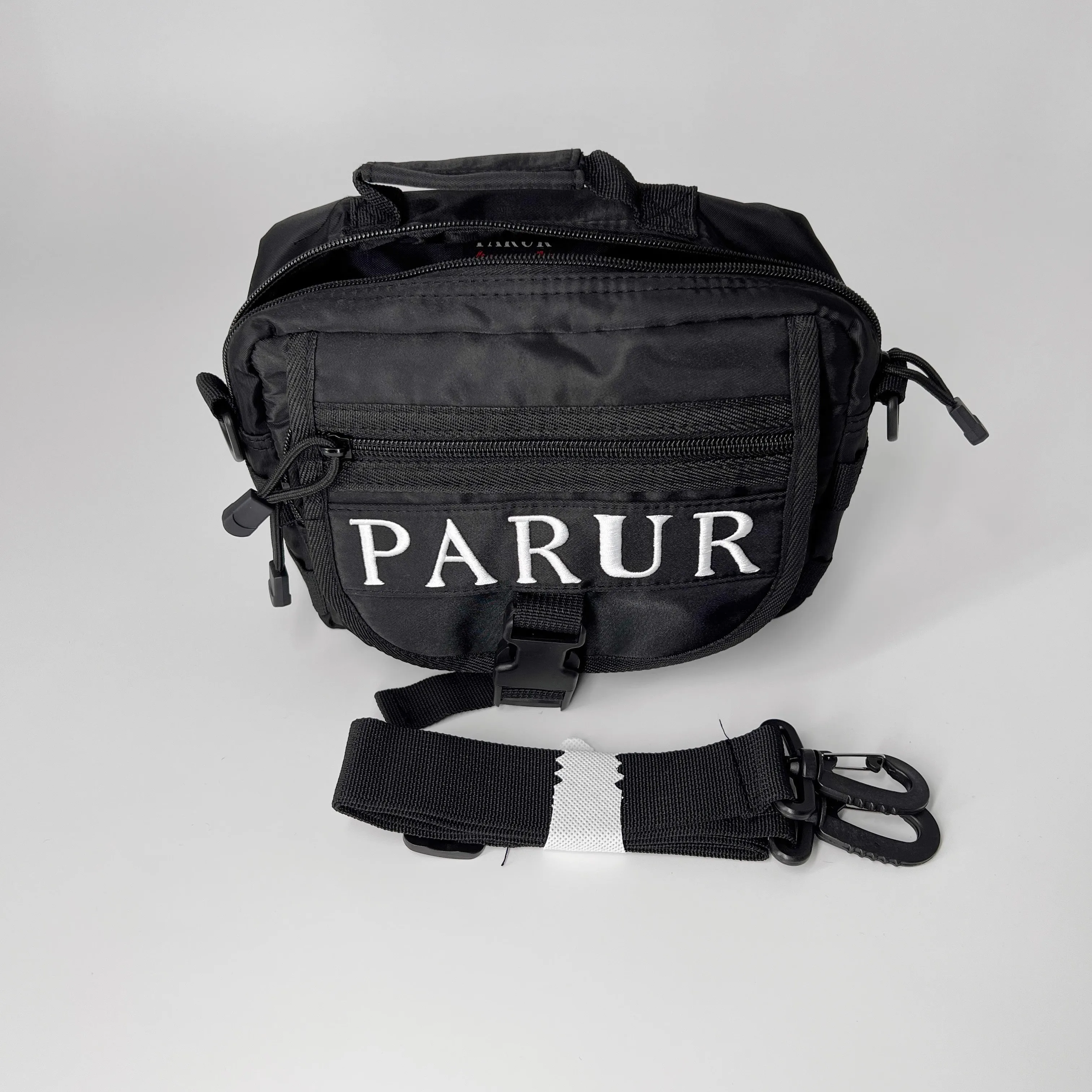 PARUR Shoulder Bag for Men Y2K Messenger Bag Nylon Waterproof Buckle Fla... - $53.79