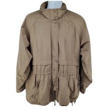 Helly Hansen Men&#39;s Waterproof Jacket Size L Brown Hideaway Hood - £35.56 GBP