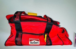 VTG Marlboro Adventure Team Lizard Rock Cooler Duffle Bag Red Zipper 100% Nylon - £23.55 GBP