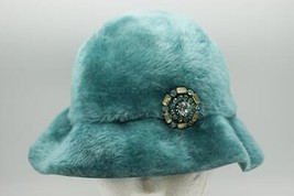 Granatiere Velluto Cappello Blu Miss Rose Chapeaux 1950&#39;s Chiesa Derby D... - $60.25