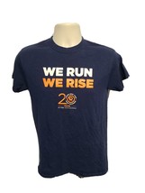 NYRR We Run We Rise 20 Years of Free Youth Running Adult Small Blue TShirt - $14.85