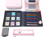 Nintendo Ds Lite Pink Console USG-001 Lot w/Games Case Charger Bundle - £68.50 GBP