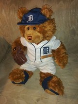 Build A Bear Detroit Tigers Teddy Plush 12&quot; Roars Bat Glove Mitt Hat Uniform... - £49.84 GBP