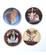 Pottery Barn 2003 Set of 4 Ceramic 4 Inch Drink Wine Bar Coasters - $12.95