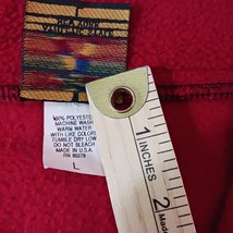 Athletic Style New York Men's Red 1/4 Zip Fleece Pullover Sweatshirt Size Large image 4