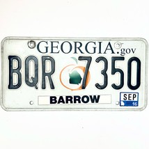 2016 United States Georgia Barrow County Passenger License Plate BQR 7350 - £13.37 GBP