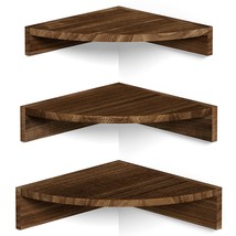 Corner Shelf Wall Mount, Set Of 3 Floating Shelves For Wall Storage And Display, - £40.74 GBP