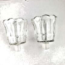 Clear Glass Votive Pair Candle Holders - £12.69 GBP