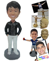 Personalized Bobblehead Happy Gentleman In Formals With Hands In Pocket - Leisur - £71.97 GBP