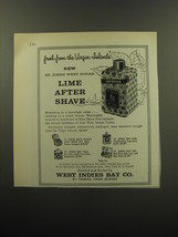 1959 West Indies Bay St. Johns Lime After Shave Advertisement - £14.57 GBP
