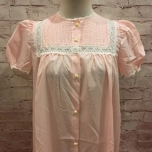 Vintage Barbizon Sassy Nightgown Seraphim Batiste 1960&#39;s Pink SMALL Ches... - £51.11 GBP